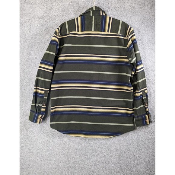 Duluth Trading Shirt Mens Medium Burlyweight Chamois Flannel Long Sleeve Button - Picture 2 of 13